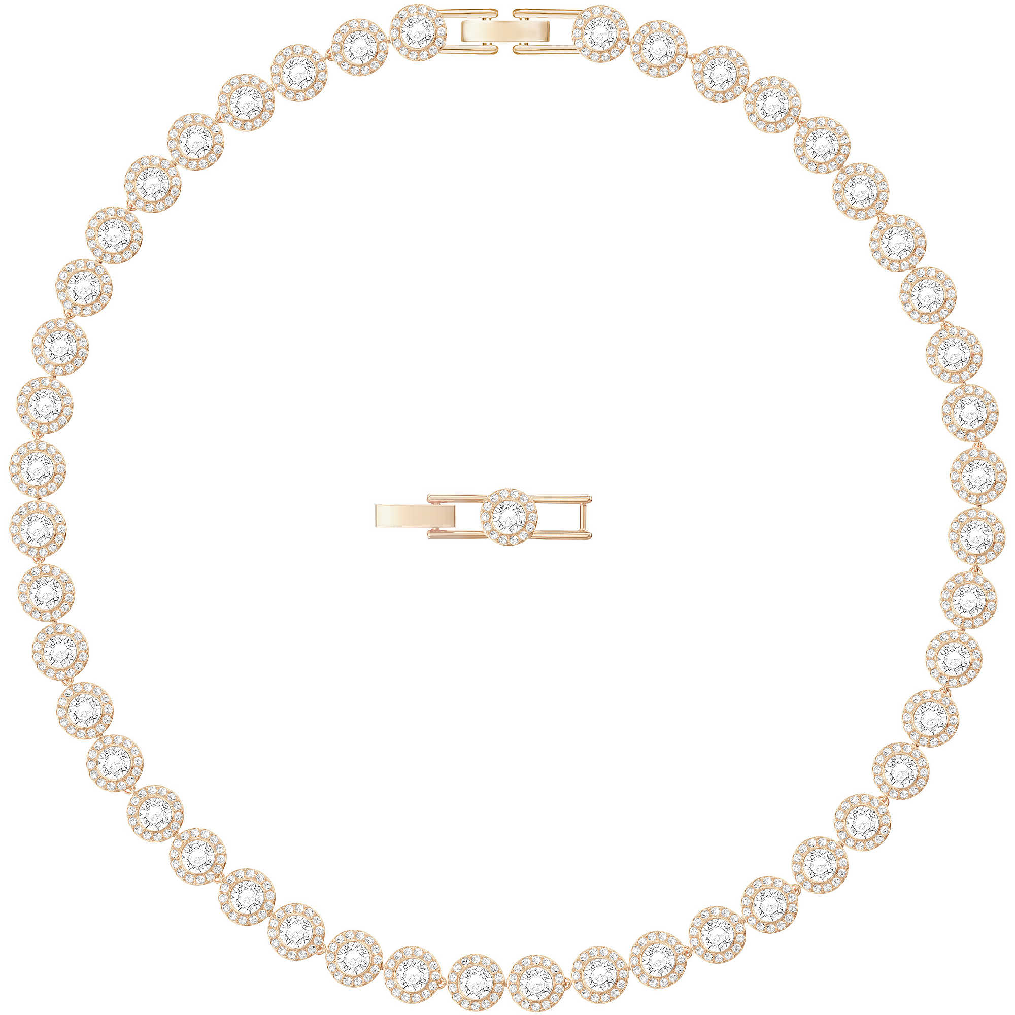 COLLANA DONNA ANGELIC, GIROCOLLO ROSATO SWAROVSKI