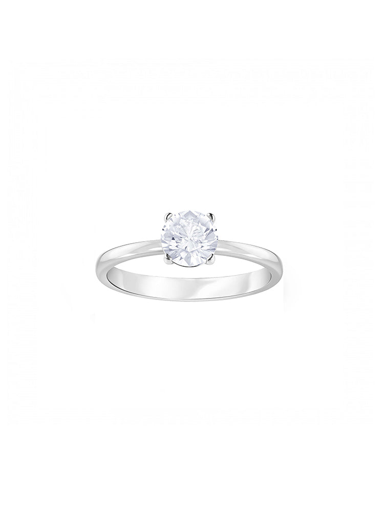 ANELLO DONNA ATTRACT, BIANCO, PLACCATURA RODIO
MISURA 50 SWAROVSKI