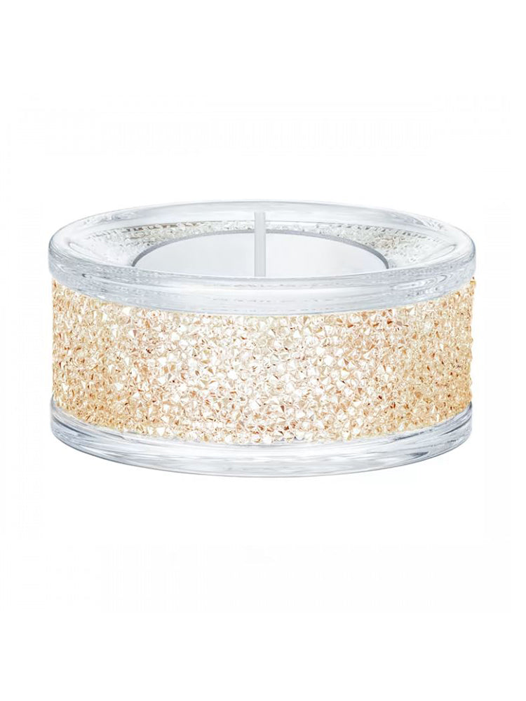 DECORAZIONE HOME PORTACANDELE  SHIMMER TONO DORATO SWAROVSKI