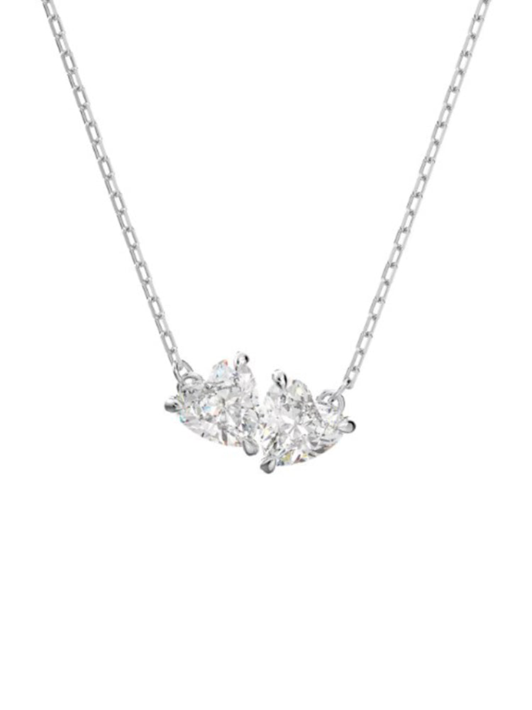 COLLANA DONNA MESMERA CON ZIRCONI BIANCHI A CUORE SWAROVSKI