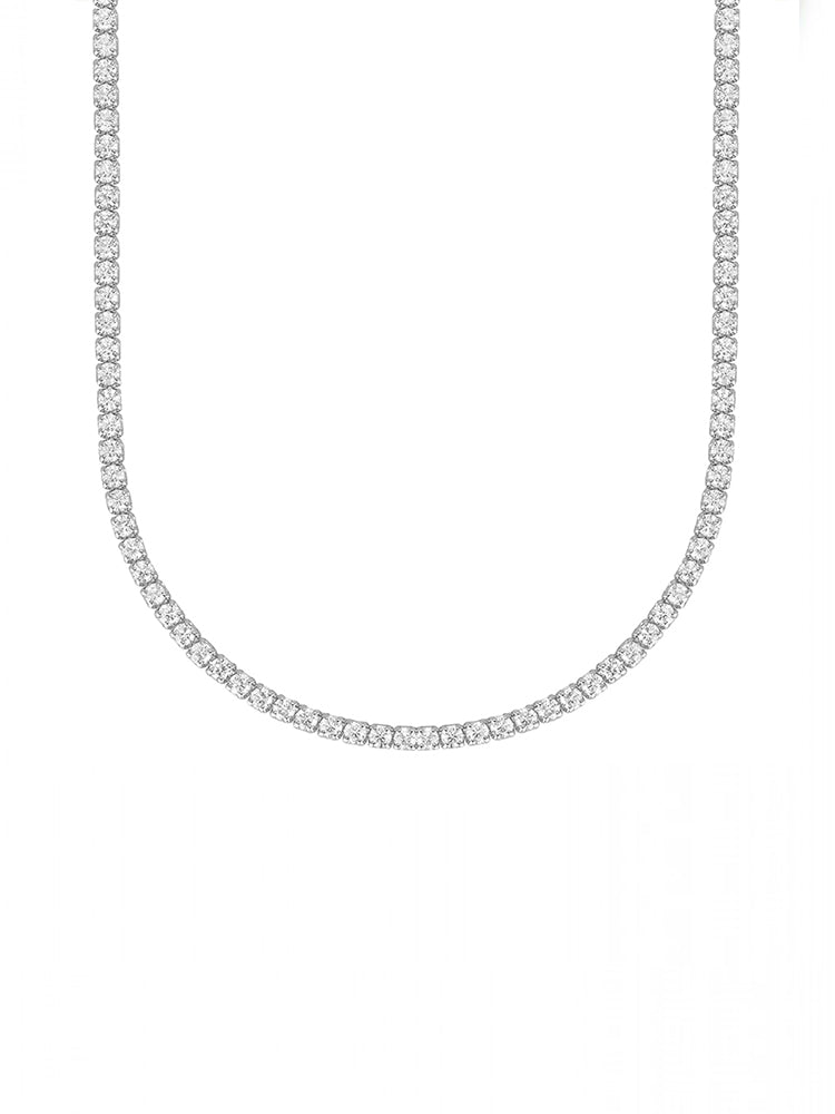 COLLANA DONNA TENNIS IN ARGENTO E ZIRCONI MABINA GIOIELLI
