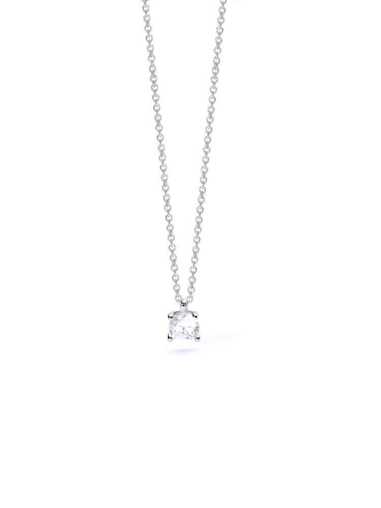 GIROCOLLO DONNA IN ARGENTO CON PUNTO LUCE SHINY MABINA GIOIELLI