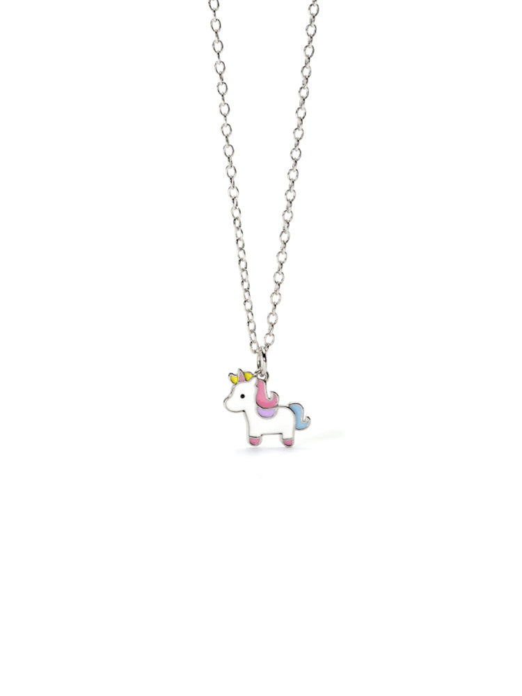 COLLANA BAMBINA UNICORNO MAGICO IN ARGENTO MABINA GIOIELLI