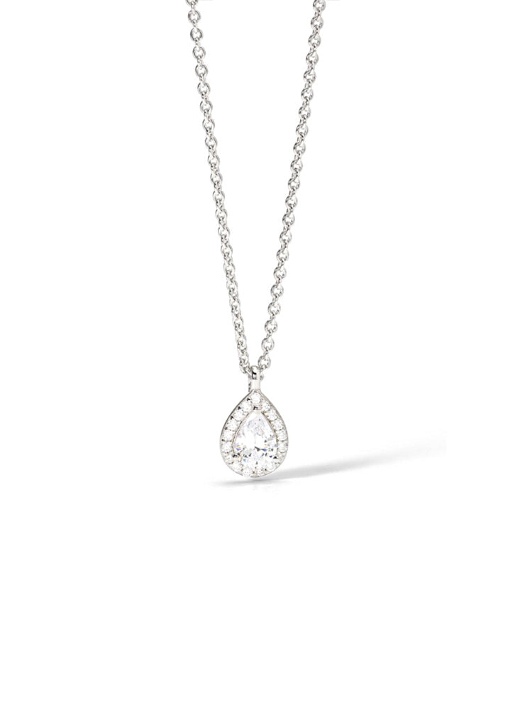 COLLANA DONNA COOL OR RÉTRO? IN ARGENTO CON ZIRCONI BIANCHI MABINA GIOIELLI