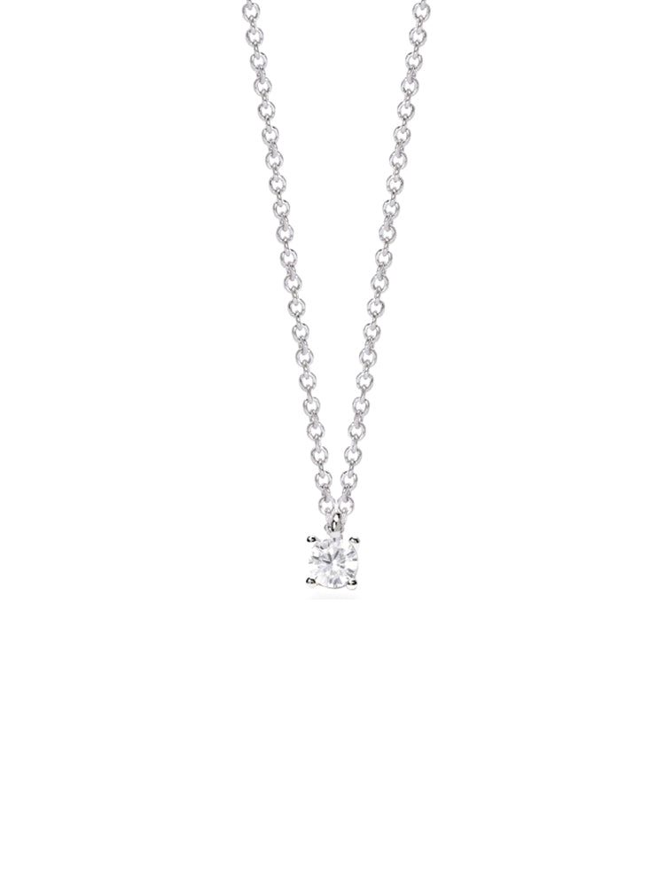 COLLANA DONNA PUNTO LUCE IN ARGENTO CON DIAMANTE LAB-GROWN MABIAN GIOIELLI
