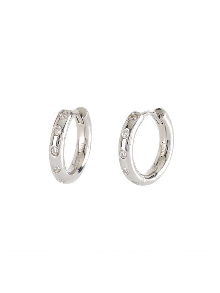 ORECCHINI DONNA A CERCHIO IN ARGENTO SILVER MABINA GIOIELLI