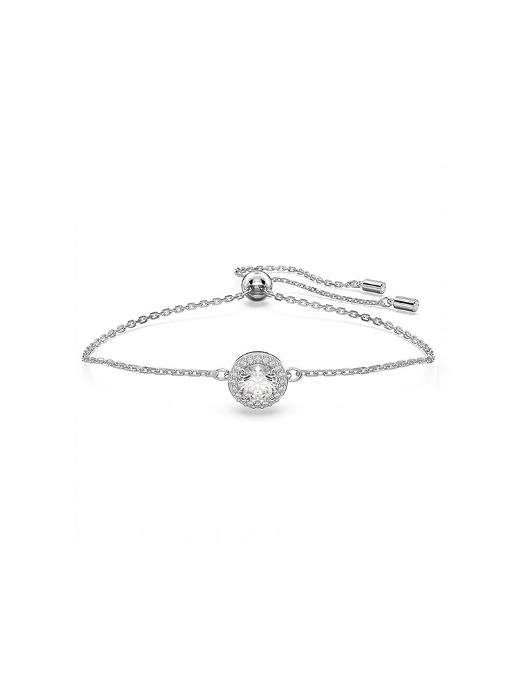BRACCIALE DONNA CONSTELLA TAGLIO TONDO, BIANCO CON PAVE' PLACCATO RODIO SWAROVSKI