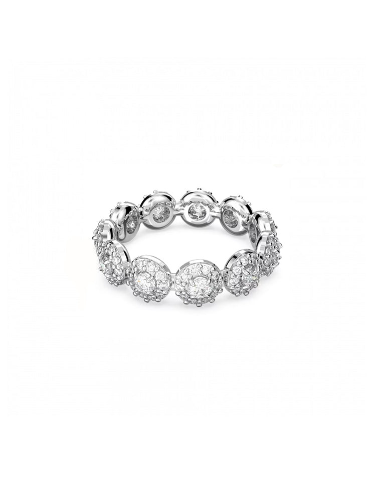 ANELLO DONNA UNA ANGELIC PAVÉ, BIANCO, PLACCATO RODIO MISURA 55 SWAROVSKI