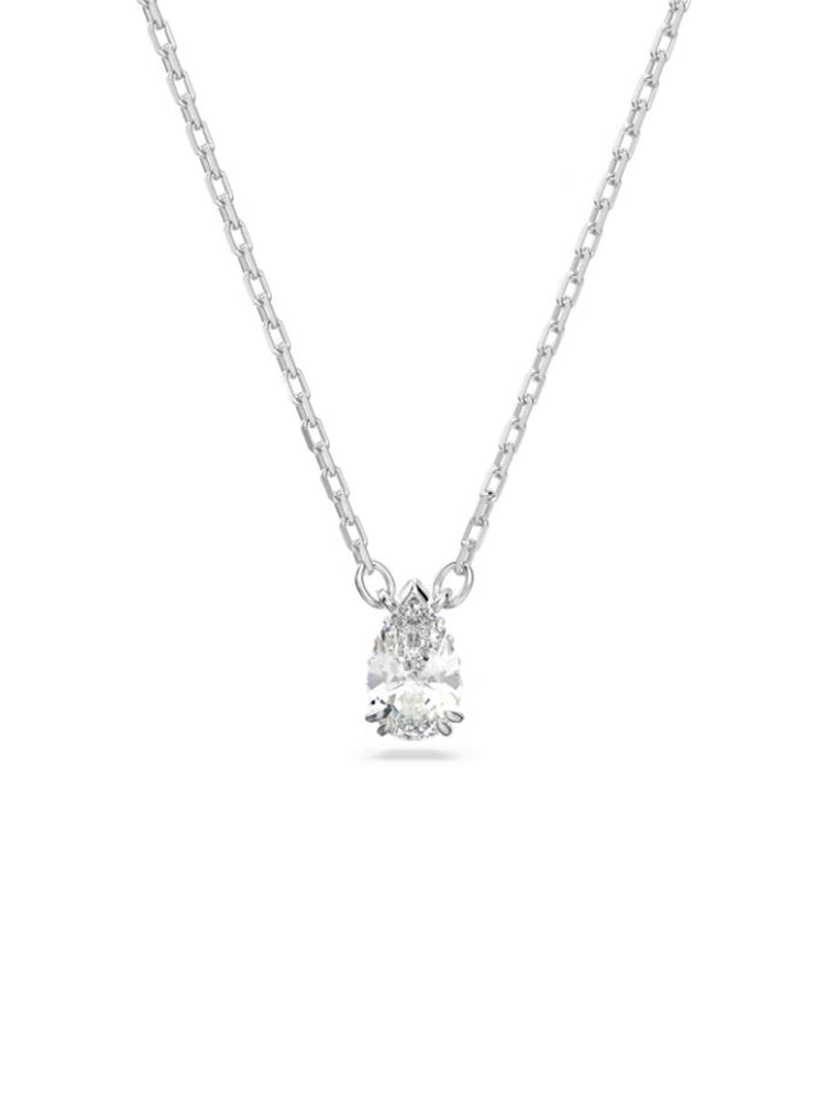 COLLANA DONNA MILLENIA TAGLIO A GOCCIA PLACCATO RODIO SWAROVSKI