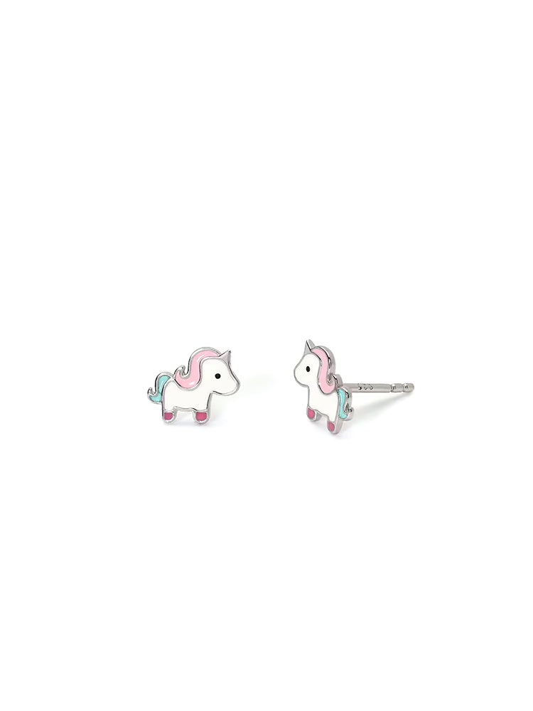 ORECCHINI BIMBA UNICORNO MAGICO IN ARGENTO MABINA GIOIELLI