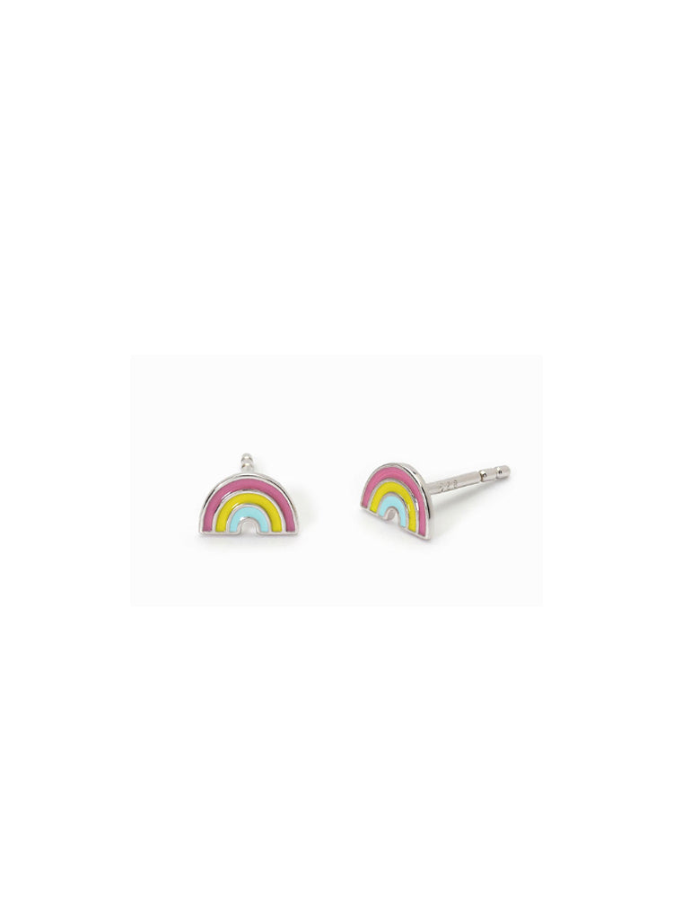 ORECCHINI RAIMBOW IN ARGENTO CON ARCOBALENO IN ARGENTO MABINA GIOIELLI