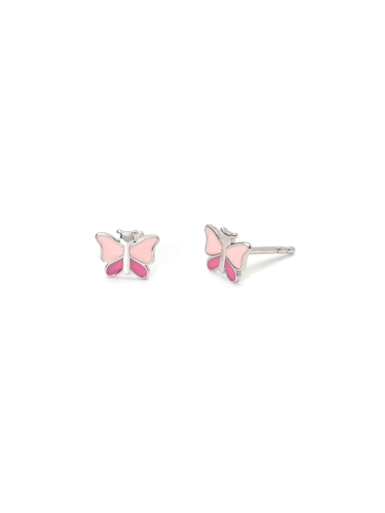 ORECCHINI BIMBA IN ARGENTO CON FARFALLINA BUTTERFLY MABINA GIOIELLI