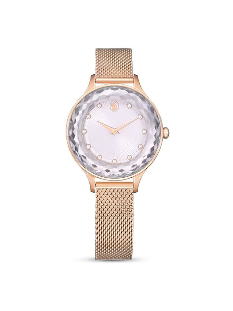 OROLOGIO DONNA OCTEA NOVA CINTURINO IN METALLO FINITURA ORO ROSSA SWAROVSKI