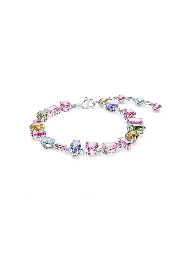 BRACCIALETTO DONNA GEMA TAGLIO MISTO, MULTICOLORE, PLACCATO RODIO SWAROVSKI