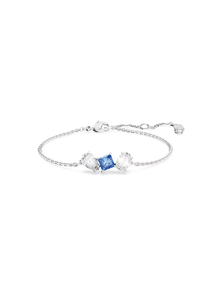 BRACCIALETTO DONNA MESMERA TAGLIO MISTO, BLU, PLACCATO RODIO SWAROVSKI