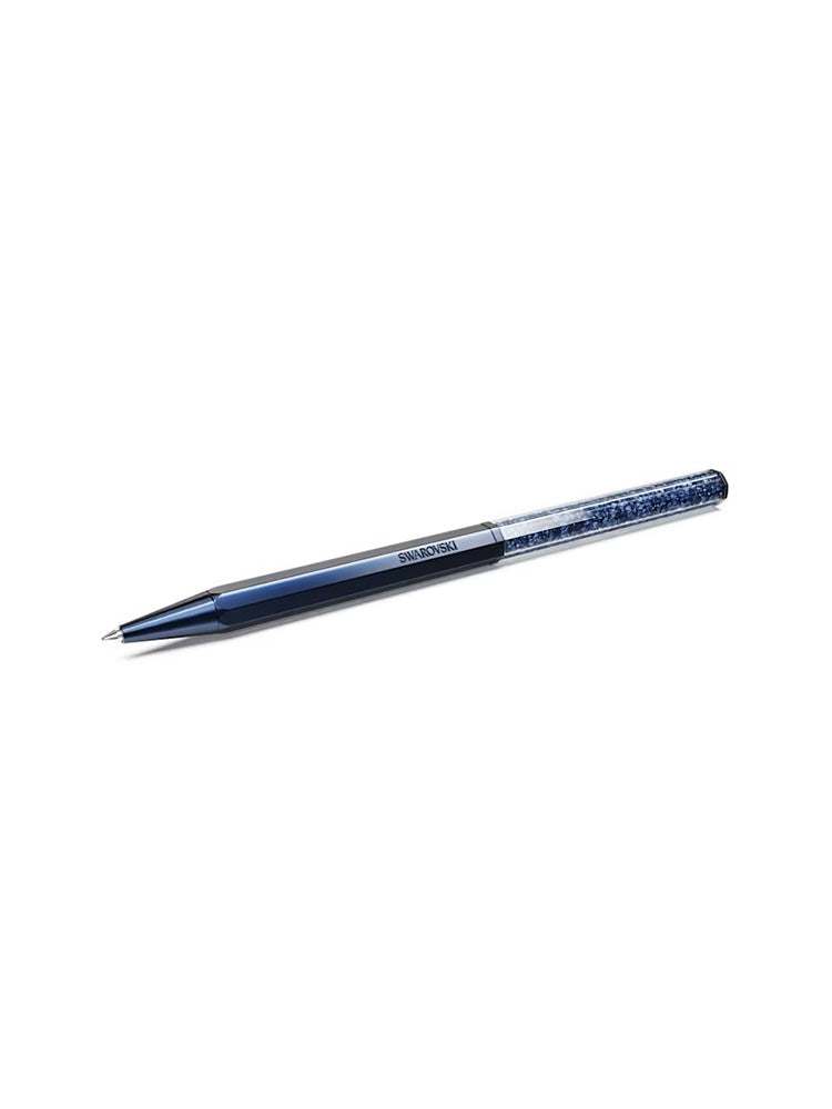 PENNA A SFERA CRYSTALLINE FORMA OTTAGONALE, BLU, LACCATO BLU SWAROVSKI