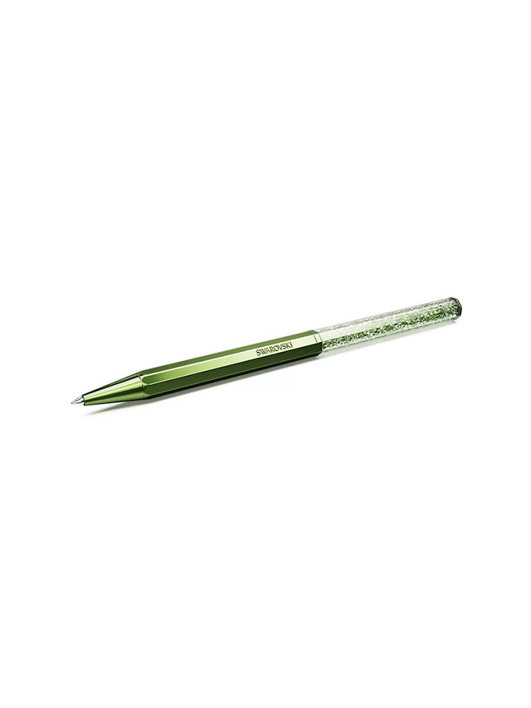 PENNA A SFERA CRYSTALLINE FORMA OTTAGONALE, VERDE, LACCATO VERDE SWAROVSKI