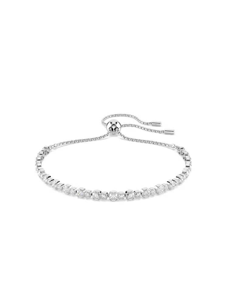 BRACCIALE DONNA MATRIX TENNIS CON CHIUSURA REGOLABILE E CRISTALLI BIANCHI SWAROVSKI