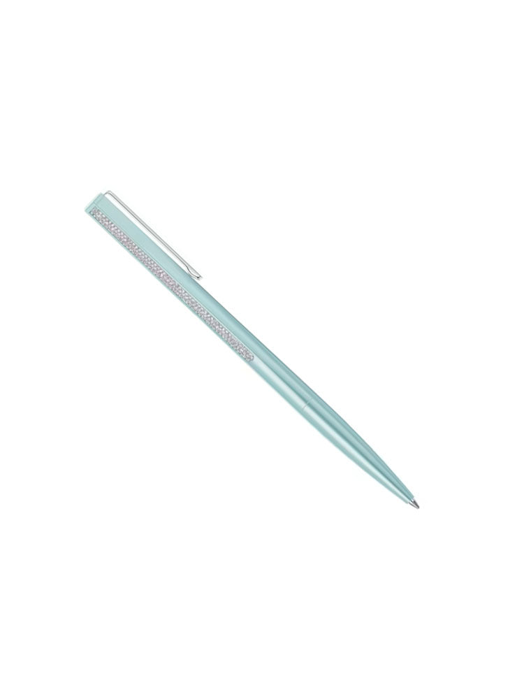 PENNA A SFERA CRYSTAL SHIMMER LACCATA BLU SWAROVSKI