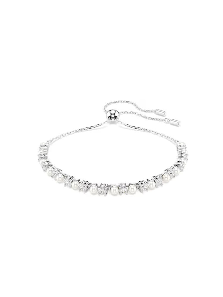 BRACCIALE DONNA MATRIX REGOLABILE CON PERLE E CRISTALLI SWAROVSKI