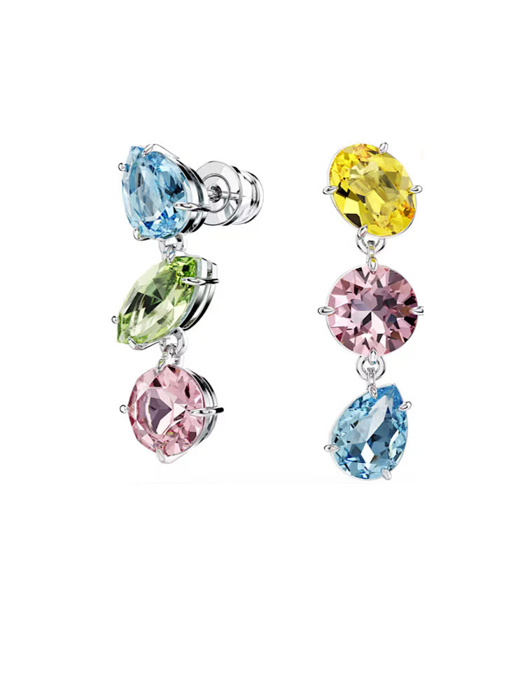 ORECCHINI DONNA GEMA PENDENTI CON CRISTALLI MULTICOLOR SWAROVSKI