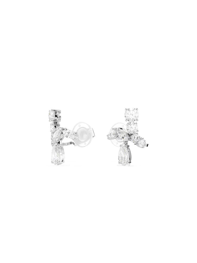 ORECCHINI DONNA MATRIX A CLIP CON CRISTALLI BIANCHI SWAROVSKI