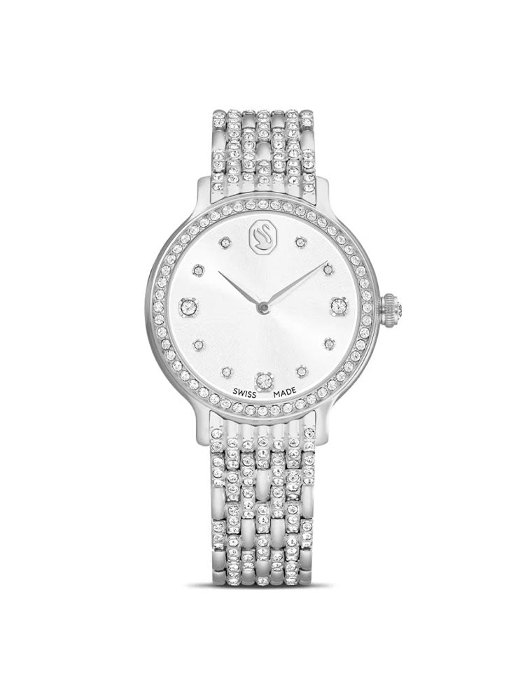 OROLOGIO DONNA IMBER IN METALLO CON CRISTALLI SUL QUADRANTE E CINTURINO SWAROVSKI