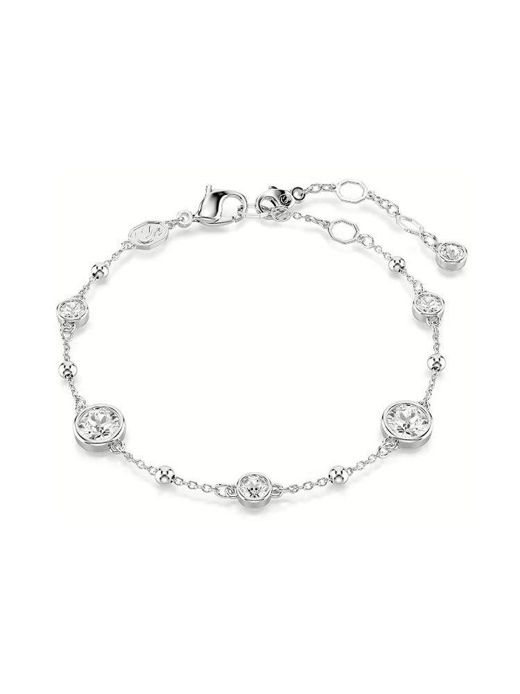 BRACCIALE DONNA IMBER PLACCATO RODIO CON CRISTALLI ROTONDI SWAROVSKI