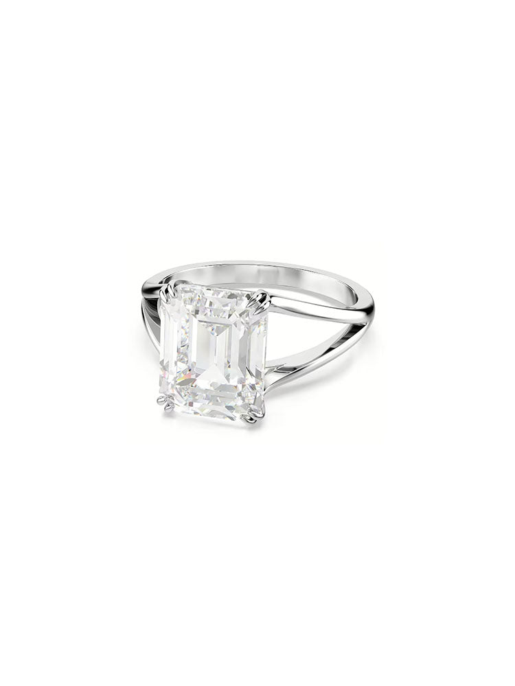ANELLO DONNA COCKTAIL STILLA MIS 52 CON CRISTALLO OTTAGONALE BIANCO SWAROVSKI
