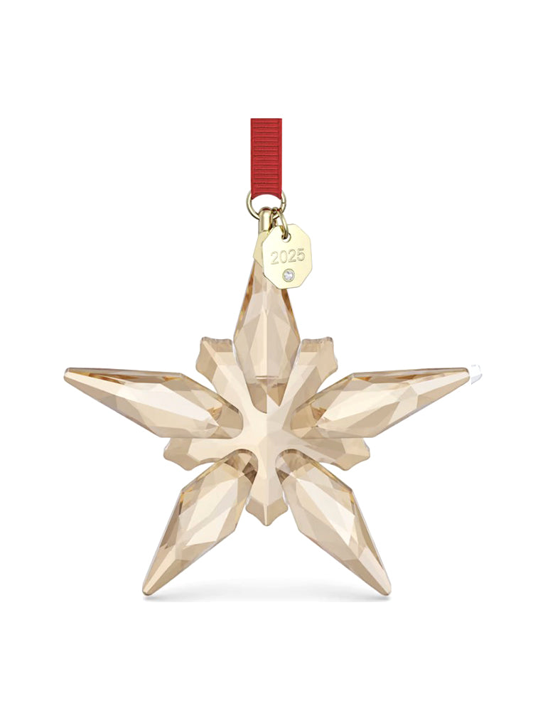 DECORAZIONE ANNUALE STELLA 2025 COLOR CHAMPAGNE SWAROVSKI
