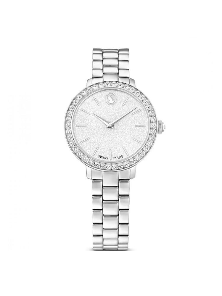OROLOGIO DONNA MATRIX IN ACCIAIO SOLO TEMPO CON ZIRCONI BIANCHI SWAROVSKI