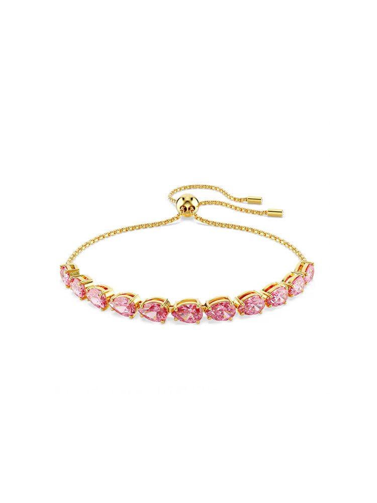 BRACCIALE DONNA MATRIX PLACCATO ORO CON CRISTALLI ROSA SWAROVSKI