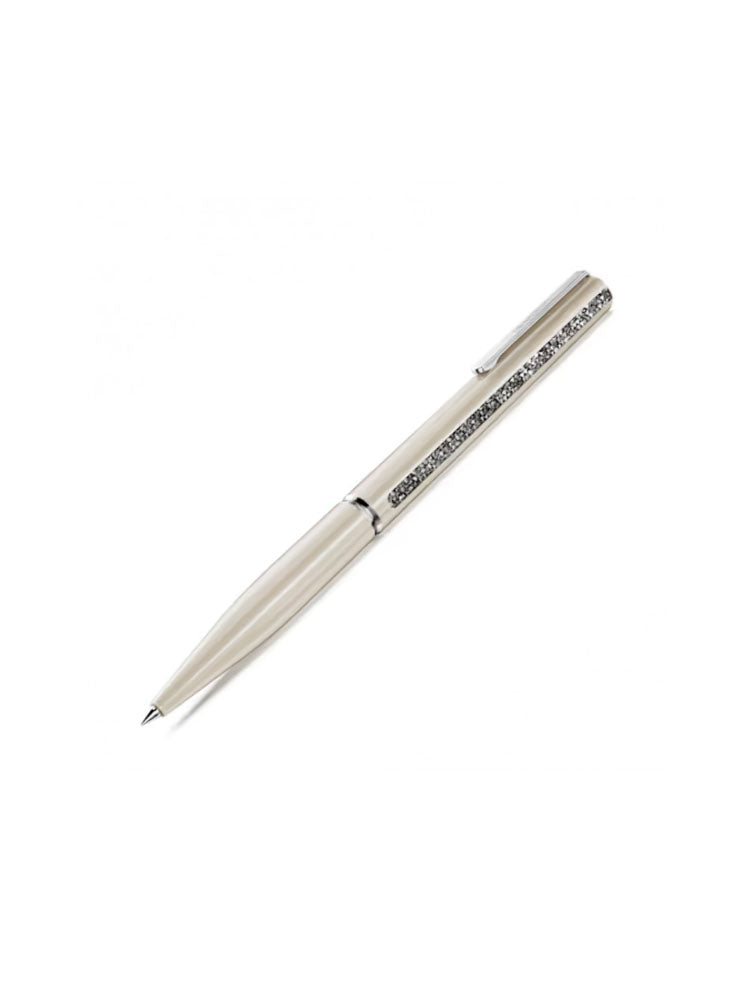 PENNA A SFERA CRYSTAL SHIMMER GLIDE LACCATA BEIGE SWAROVSKI
