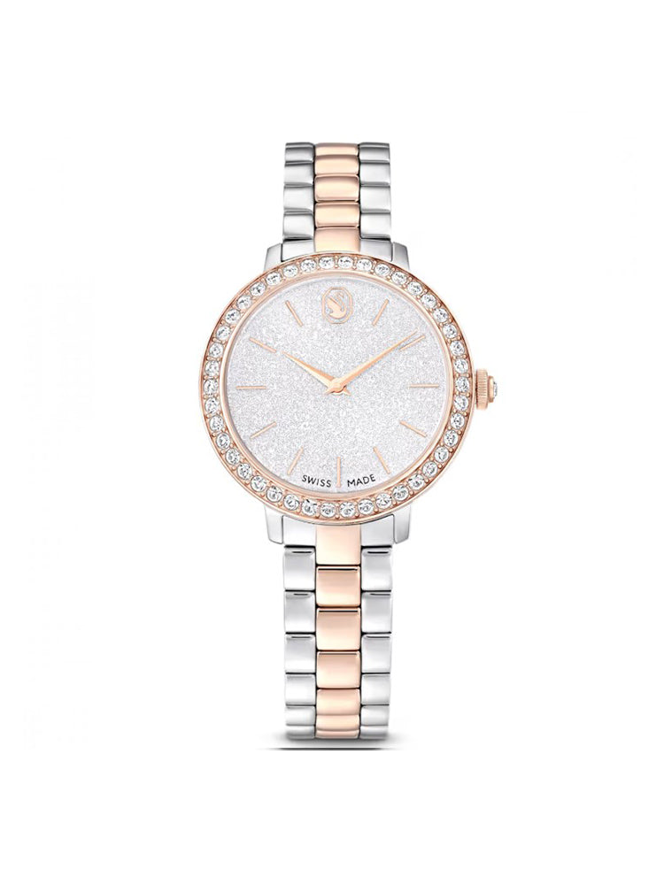 OROLOGIO DONNA MATRIX IN ACCIAIO BICOLORE ROSATO E ZIRCONI BIANCHI SWAROVSKI