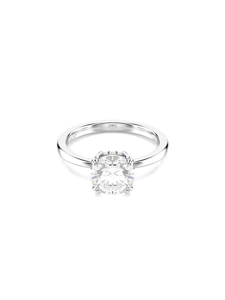 ANELLO DONNA SOLITARIO MIS 52 CON CRISTALLO BIANCO SWAROVSKI
