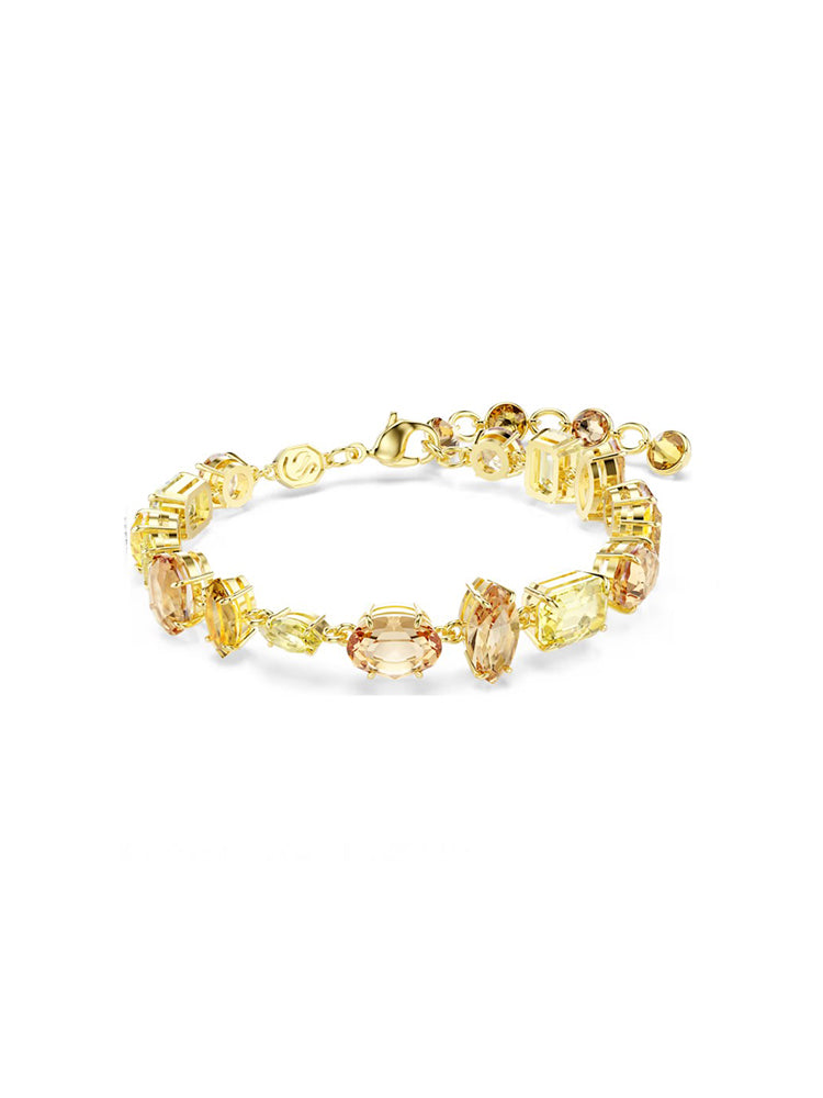 BRACCIALE DONNA GEMA DORATO CON CRISTALLI GIALLI SWAROVSKI