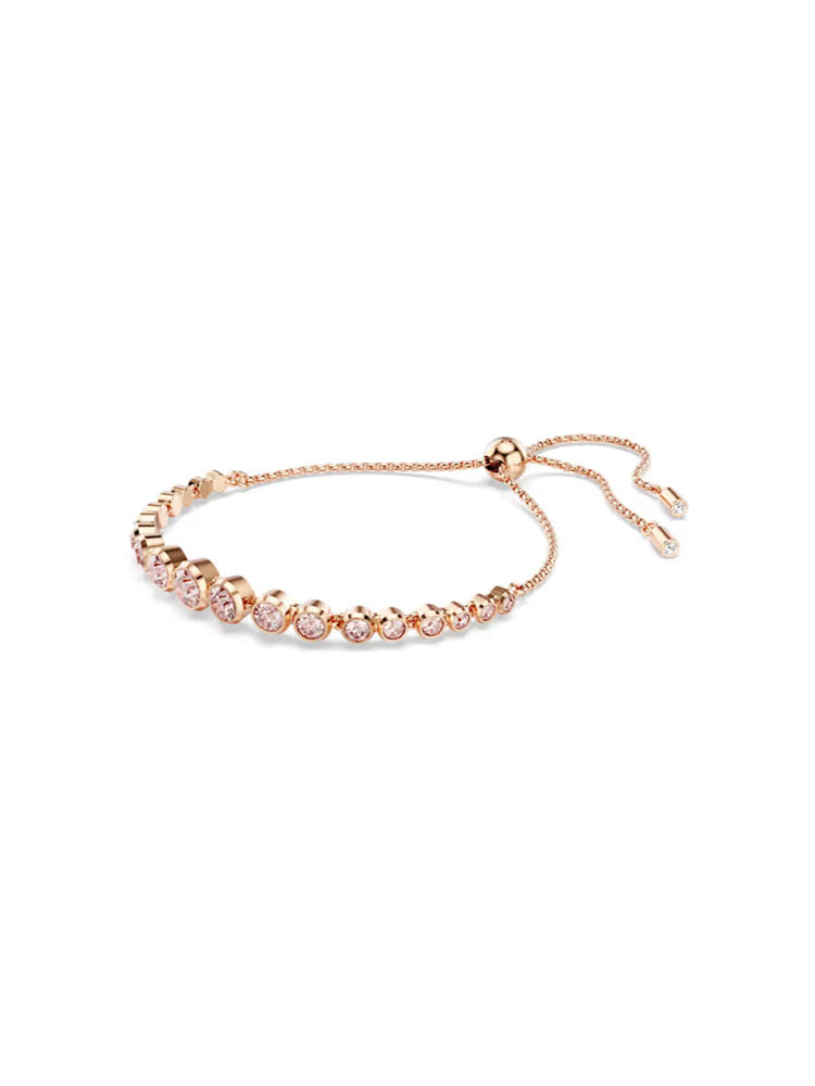 BRACCIALE DONNA IMBER TENNIS PLACCATO COLOR ORO ROSA SWAROVSKI