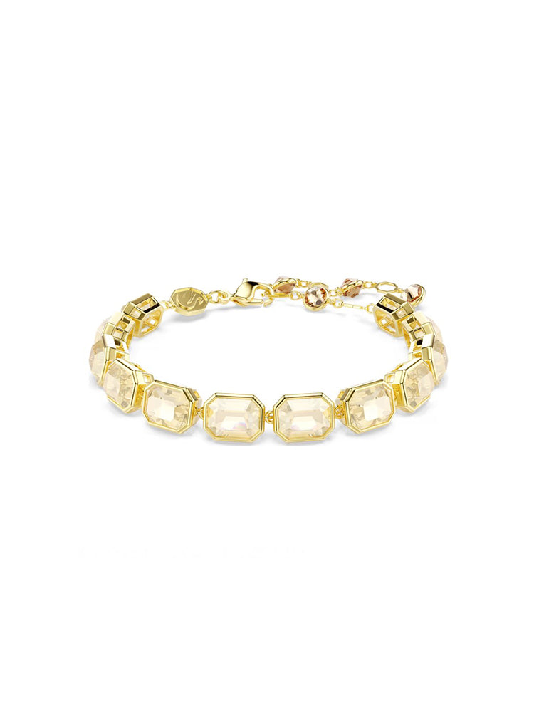 BRACCIALE DONNA MILLENIA COLOR ORO CON ZIRCONI OTTAGONALI CARAMELLO SWAROVSKI
