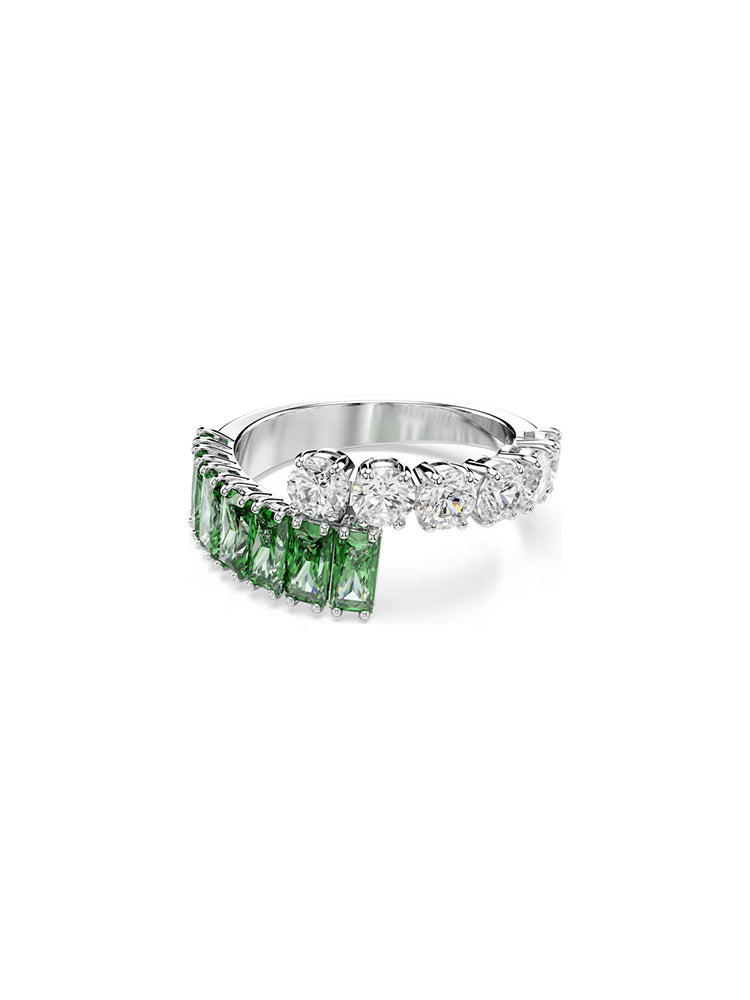 ANELLO DONNA MATRIX CON ZIRCONI BIANCHI E VERDI MIS 52 SWAROVSKI