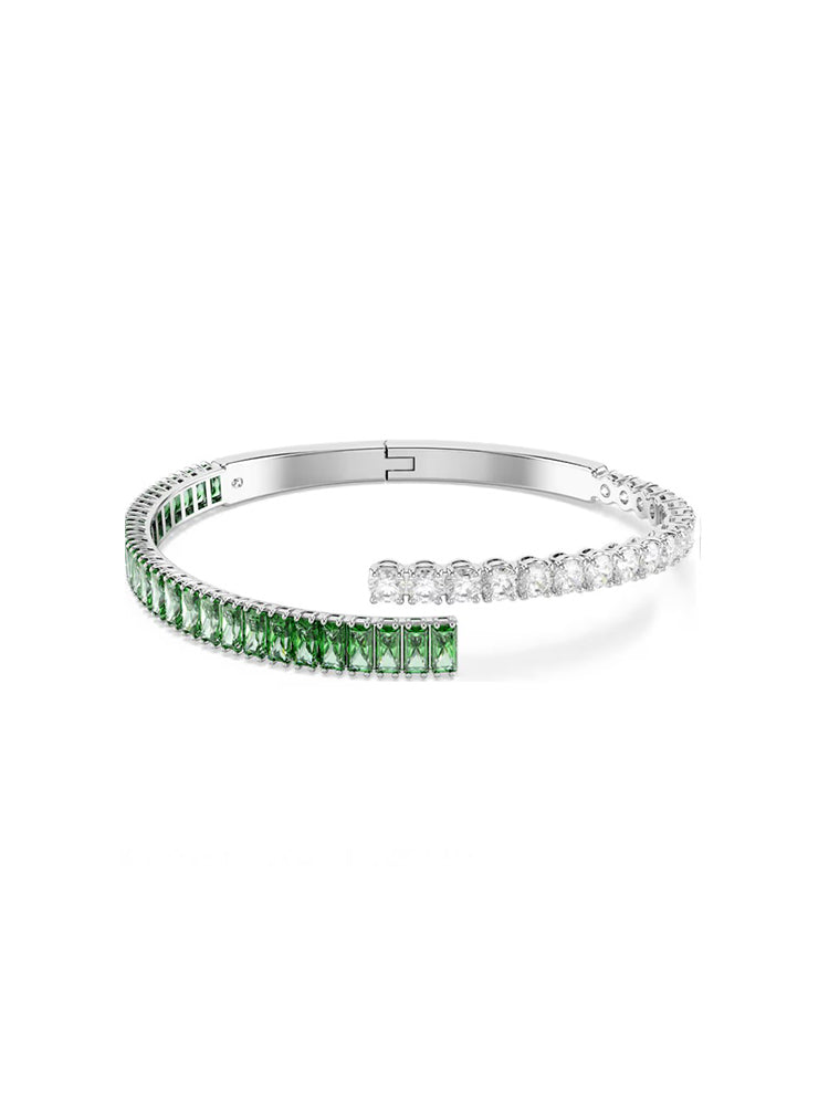 BRACCIALE DONNA MATRIX CON ZIRCONI BIANCHI E VERDI SWAROVSKI