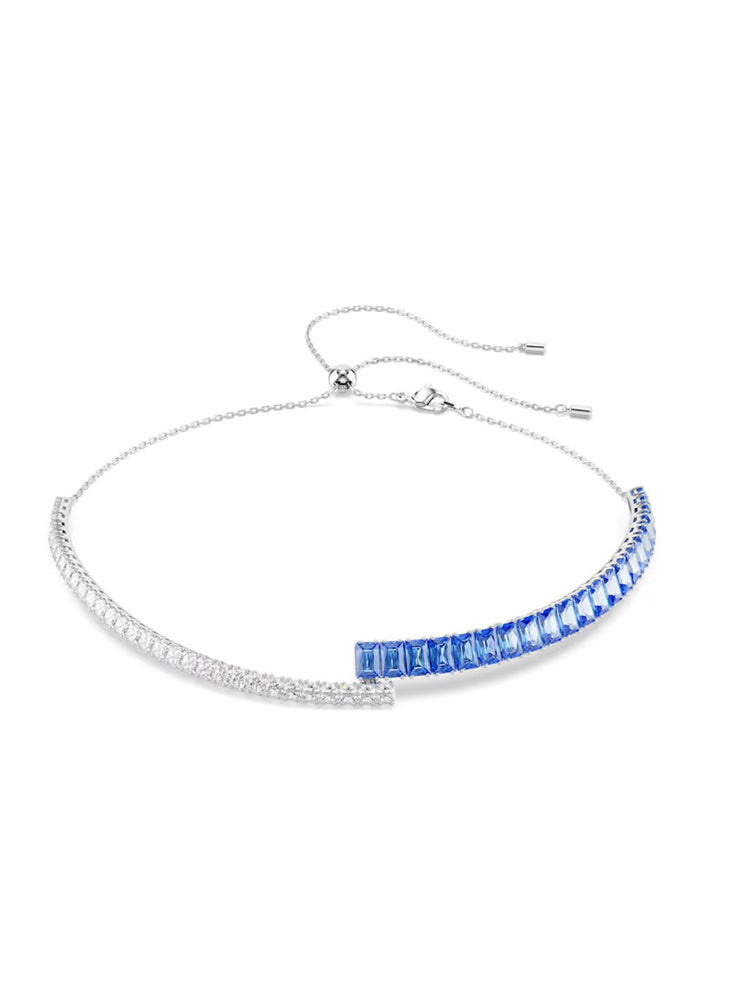 COLLANA DONNA MATRIX GIROCOLLO RIGIDA CON ZIRCONI BLU SWAROVSKI