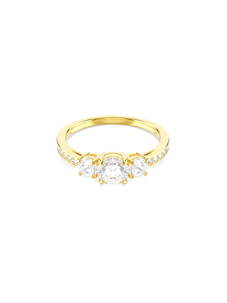 ANELLO DONNA TRILOGY PLACCATO ORO MIS 55 SWAROVSKI