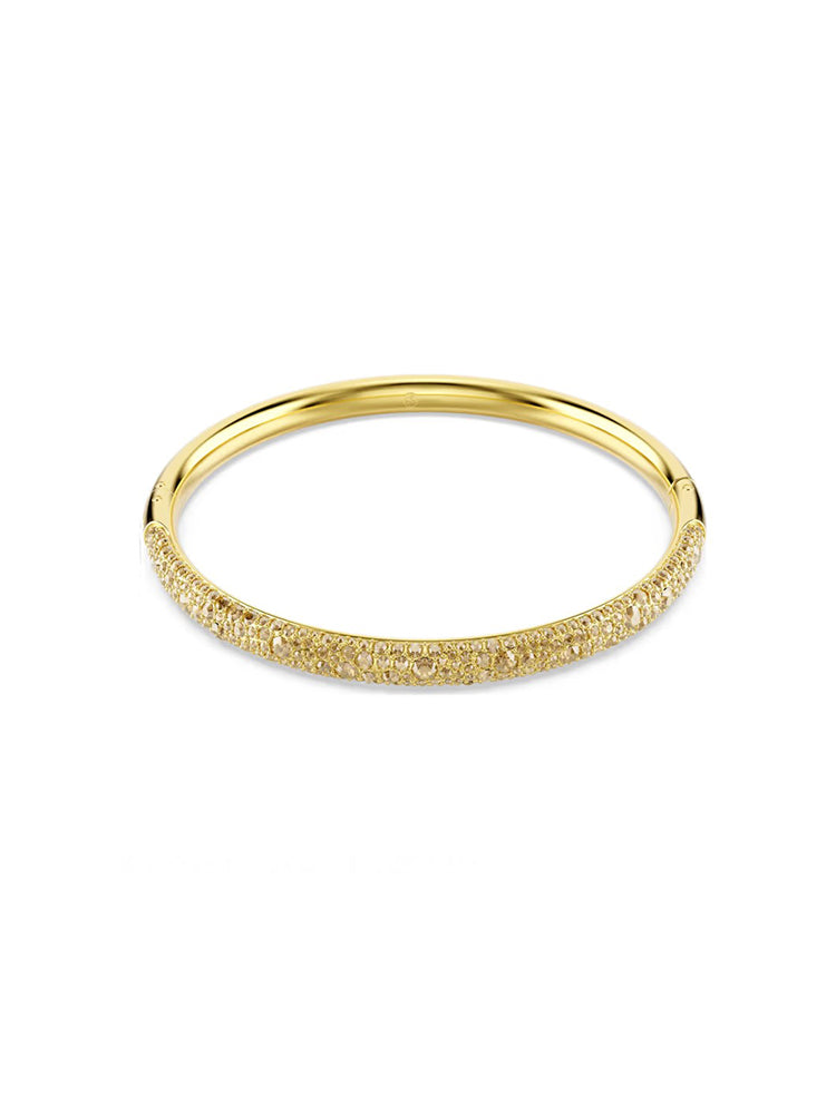 BRACCIALE DONNA COLOR ORO CON PAVE' DI ZIRCONI BIANCHI SWAROVSKI