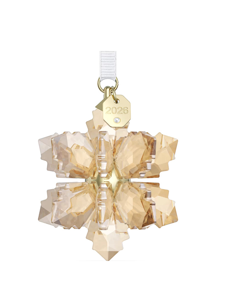 DECORAZIONE ANNUALE NATALE 2026 3D ORO SWAROVSKI