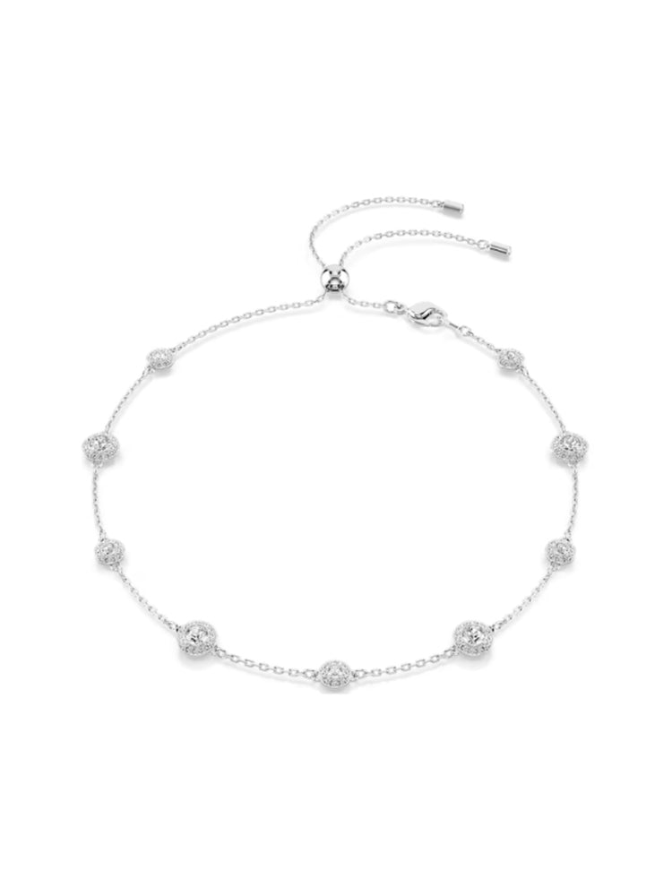 COLLANA DONNA UNA GIROCOLLO CON ZIRCONI ROUND BIANCHI SWAROVSKI