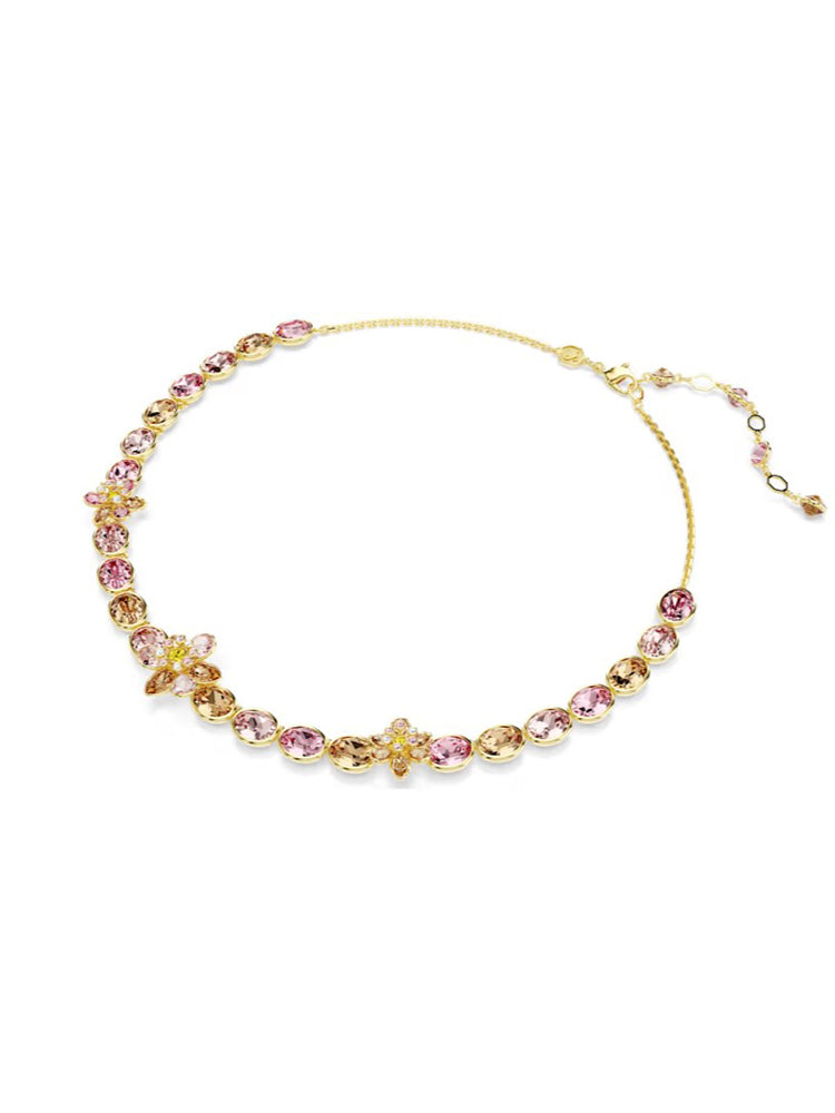COLLANA DONNA IDYLLIA COLOR ORO CON ZIRCONI MULTICOLOR SWAROVSKI