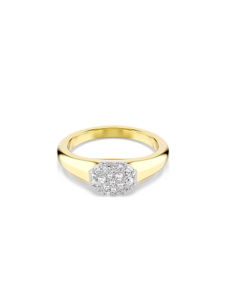 ANELLO DONNA DEXTERA COLOR ORO CON ZIRCONI BIANCHI MIS 46 SWAROVSKI
