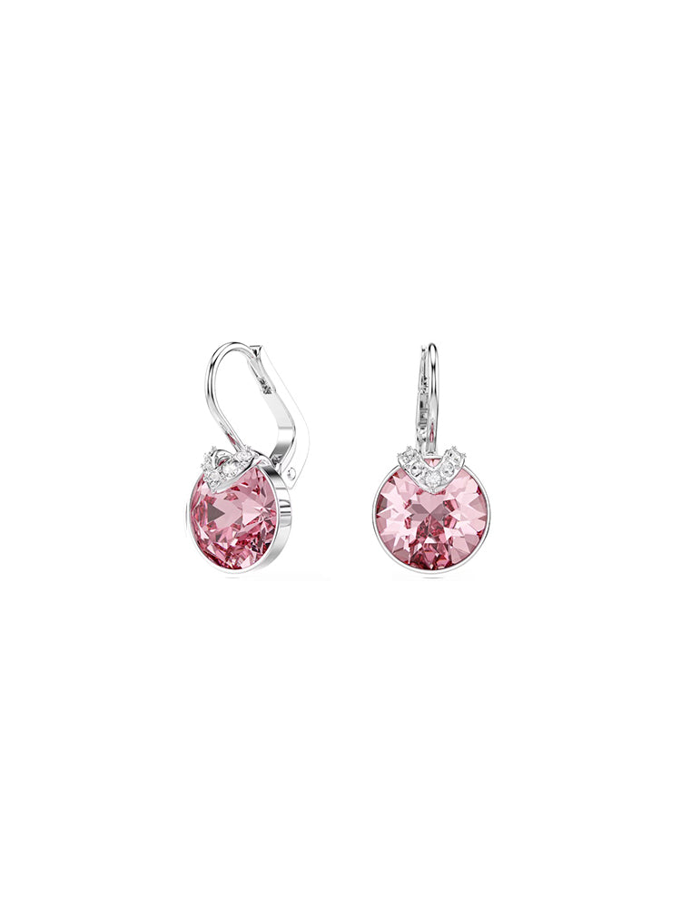 ORECCHINI DONNA BELLA V PENDENTI CON ZIRCONI ROSA SWAROVSKI