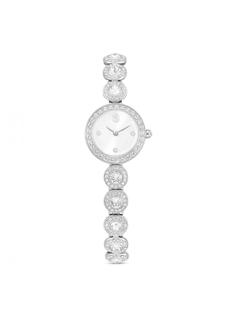 OROLOGIO DONNA UNA ANGELIC SOLO TEMPO ARGENTATO SWAROVSKI