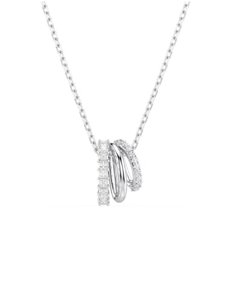 COLLANA DONNA PENDENTE HYPERBOLA CON CRISTALLI BIANCHI SWAROVSKI